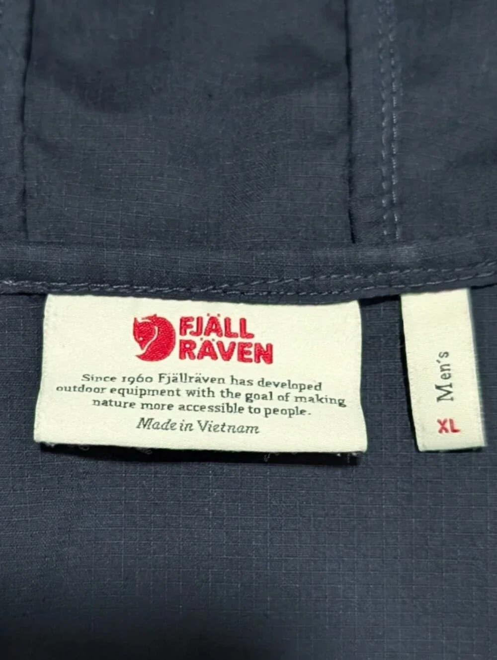 Fjallraven Abisko Midsummer Jacket Men's XL Blue Dark Navy Outdoor Hiking